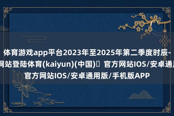 体育游戏app平台2023年至2025年第二季度时辰-开yun体育官方网站登陆体育(kaiyun)(中国)❥官方网站IOS/安卓通用版/手机版APP